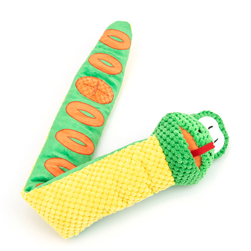 Snake Snuffle Toy Squeaky. Dog Stress Relief Game