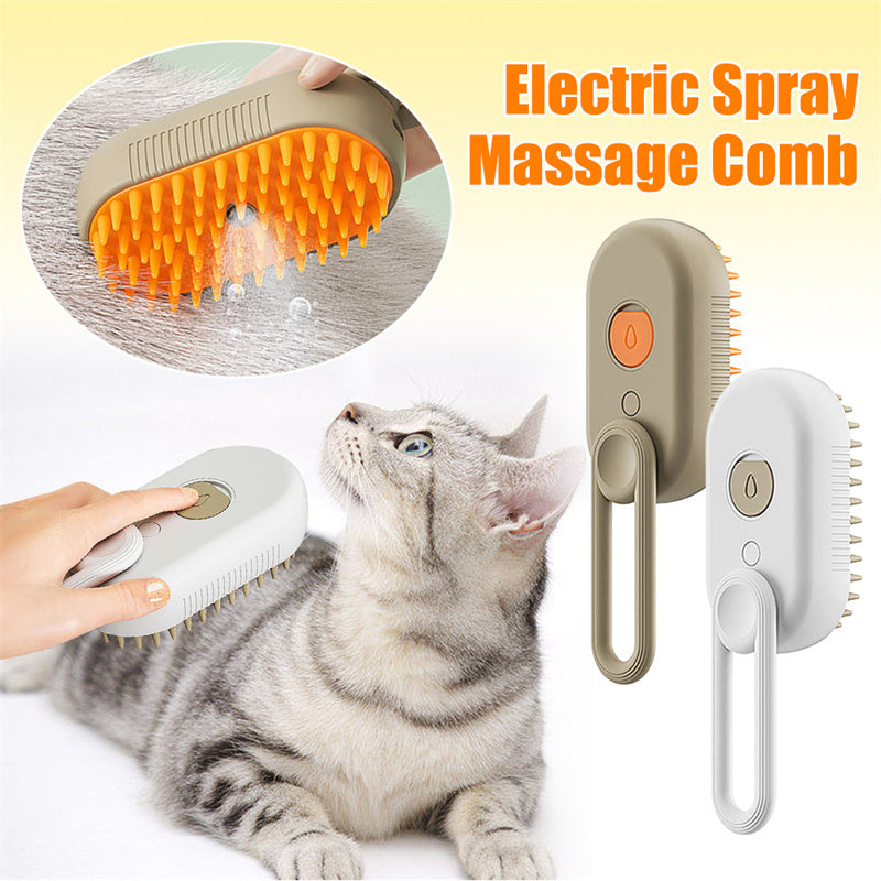 3 In 1 Electric Steam Brushes For Pet Grooming Comb, Hair Removal